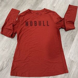NOBULL Women's Brick Red Long Sleeve Tee